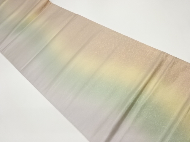 川島織物製　引箔抽象模様袋帯